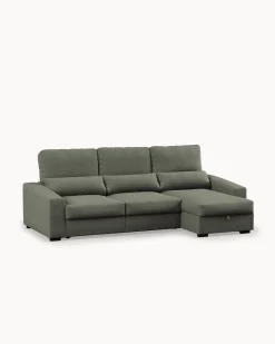 Sofá chaise longue reversível ALABAMA com cama e baú