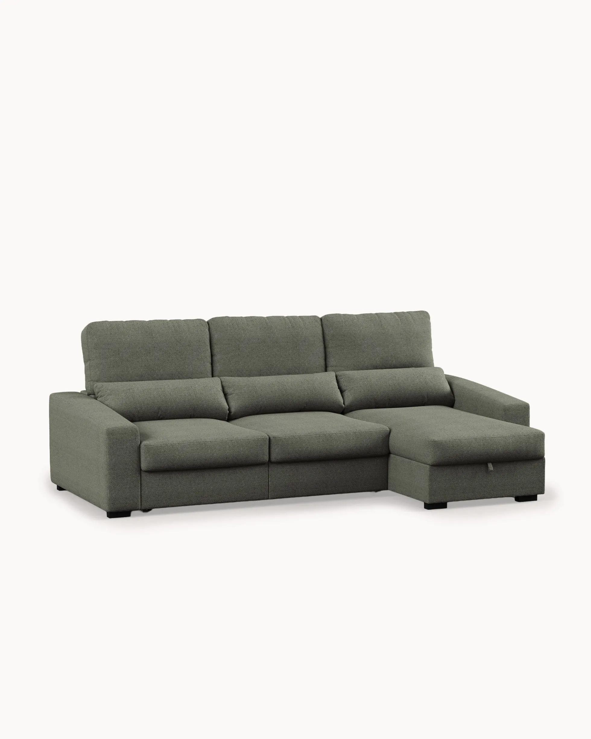 Sofá chaise longue reversível ALABAMA com cama e baú