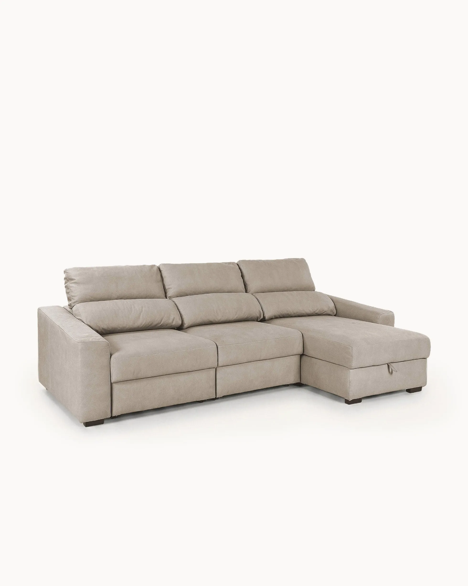 Sofá chaise longue reversível ALABAMA com cama e baú