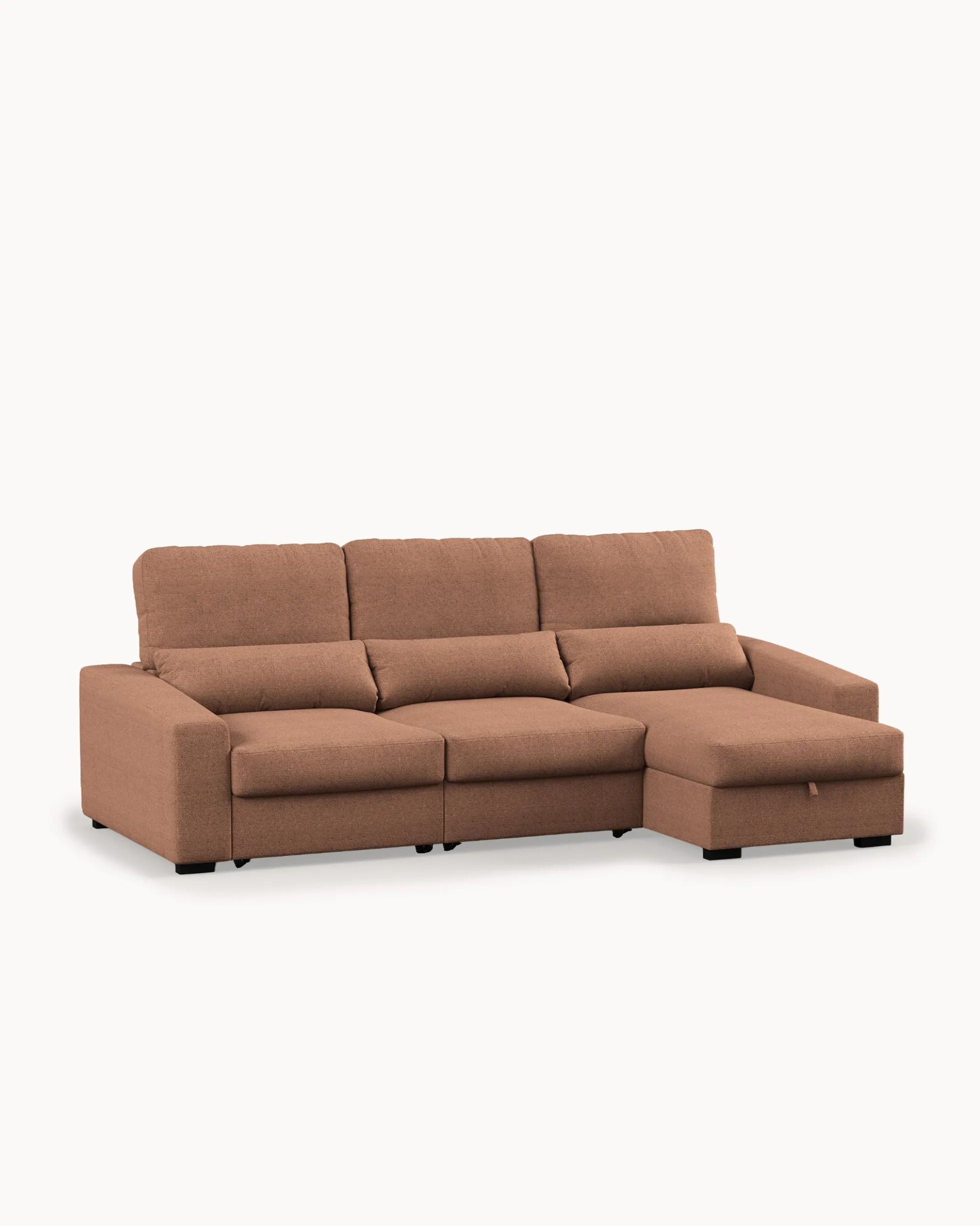 Sofá chaise longue reversível ALABAMA com cama e baú