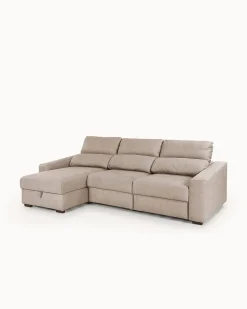 Sofá chaise longue reversível ALABAMA com cama e baú