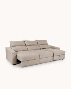Sofá chaise longue reversível ALABAMA com cama e baú