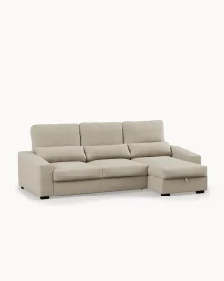 Sofá chaise longue reversível ALABAMA com cama e baú