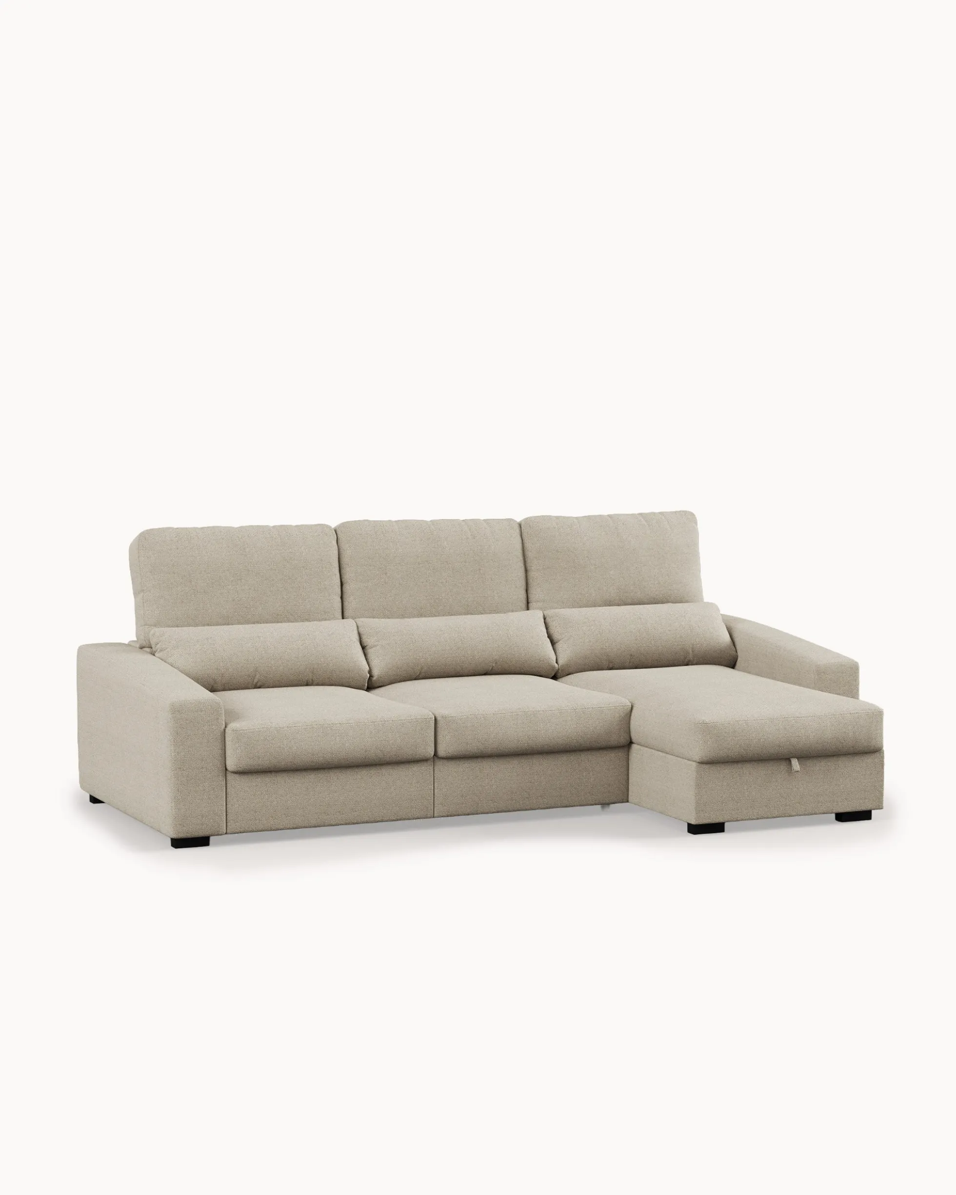 Sofá chaise longue reversível ALABAMA com cama e baú