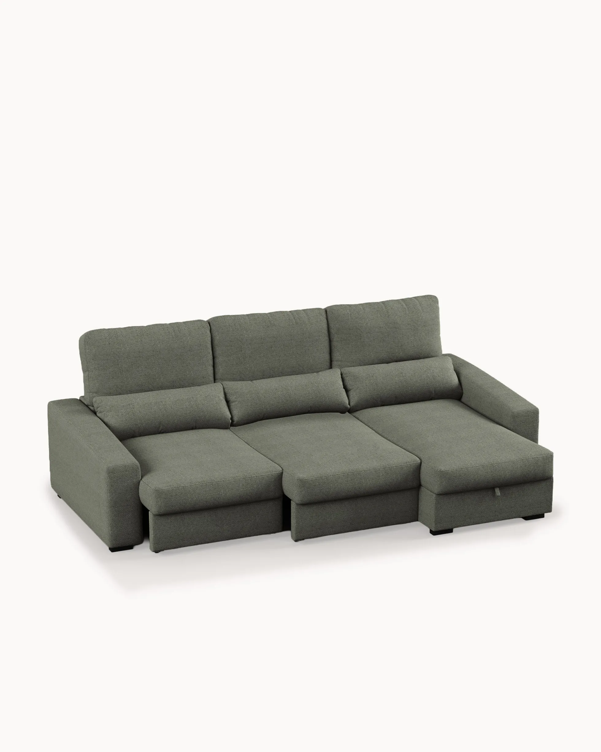 Sofá chaise longue reversível ALABAMA com cama e baú