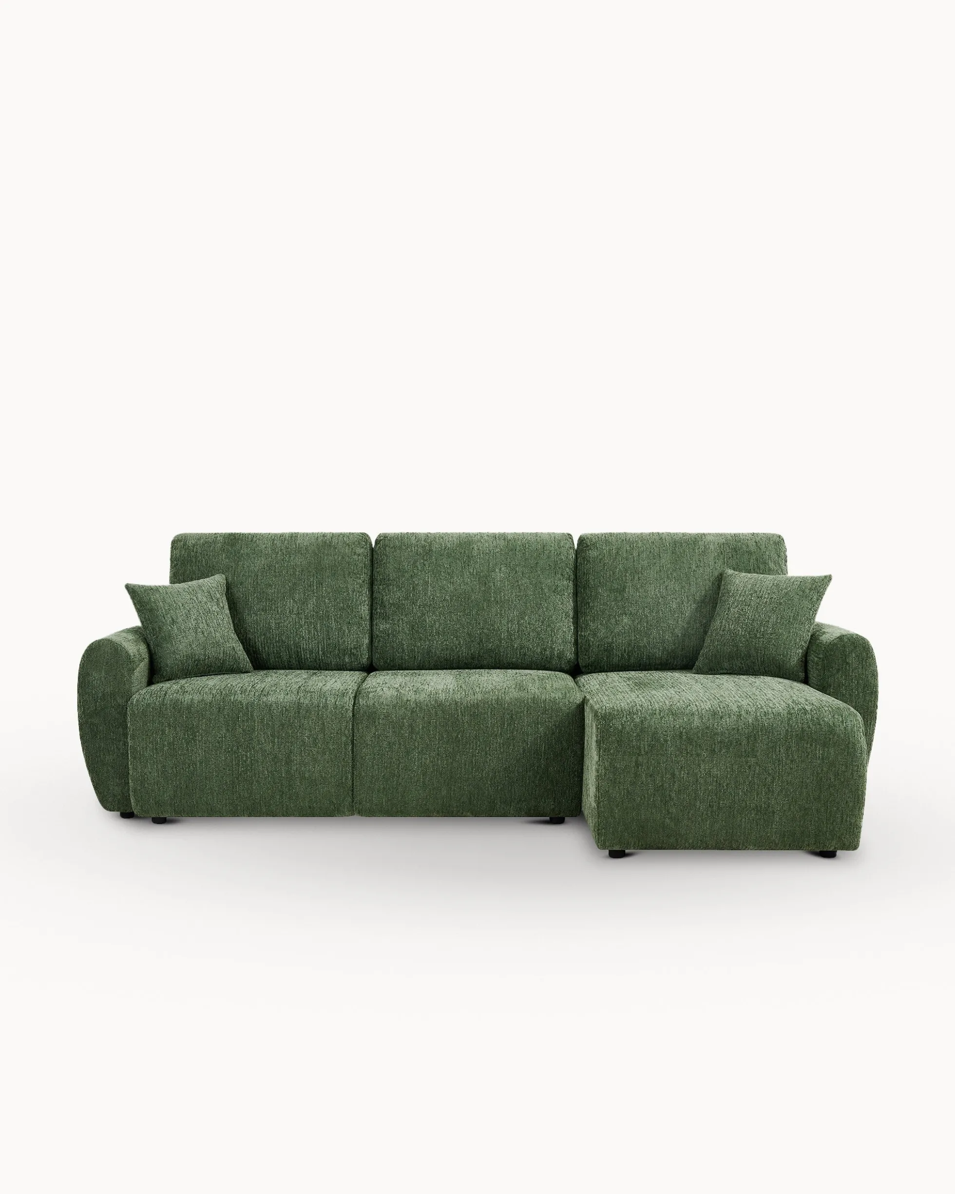 Sofá chaise longue reversível COTTA com cama e baú