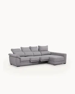 Sofá chaise longue reversível SAFIRA com baú