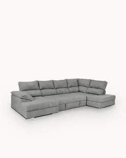 Sofá de canto PARMA com chaise longue e cama