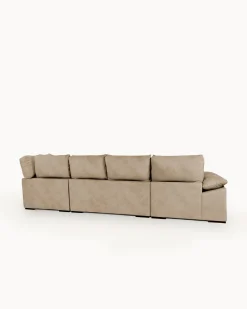 Sofá de canto PARMA com chaise longue e cama