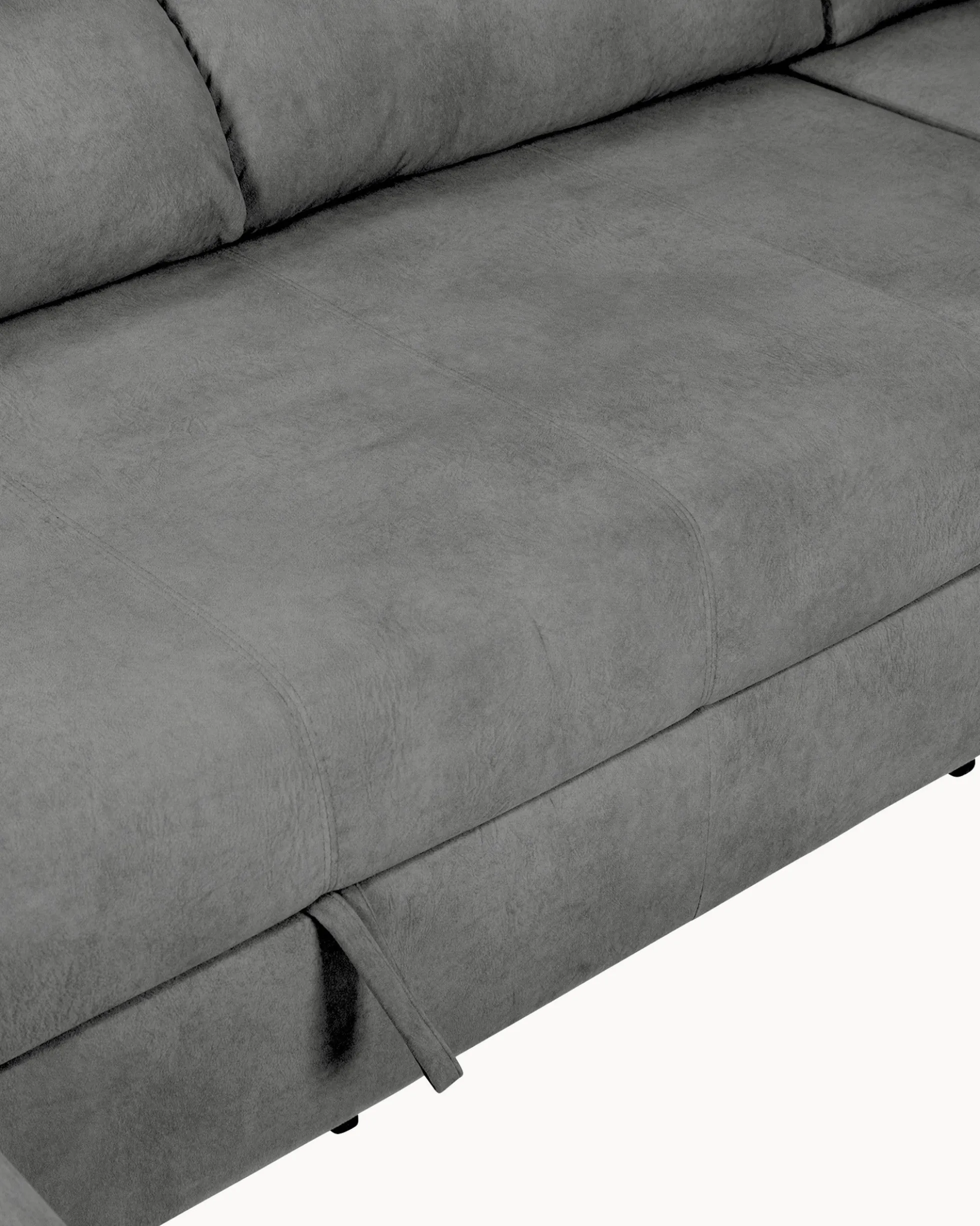 Sofá de canto PARMA com chaise longue e cama