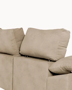 Sofá de canto PARMA com chaise longue e cama