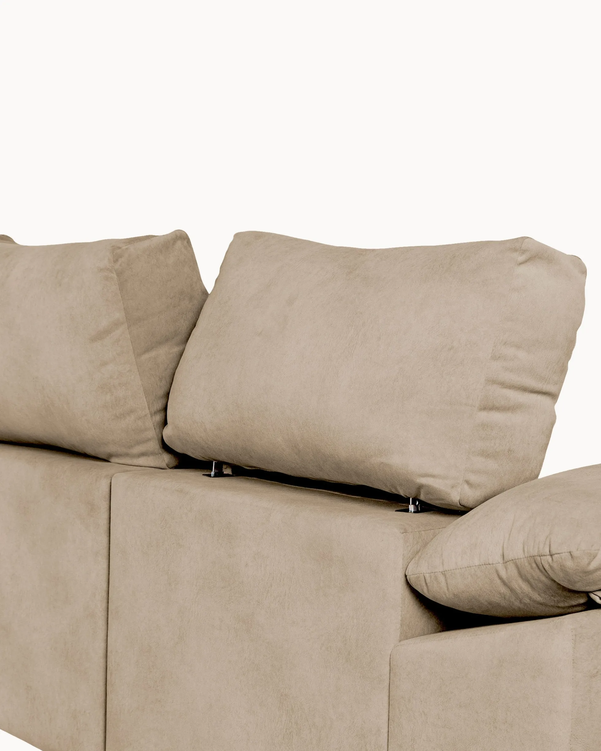 Sofá de canto PARMA com chaise longue e cama