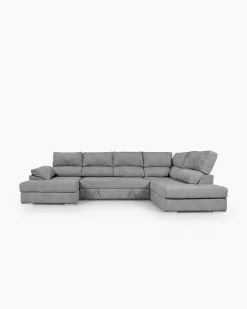 Sofá de canto PARMA com chaise longue e cama