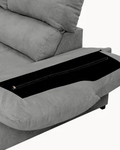 Sofá de canto PARMA com chaise longue e cama