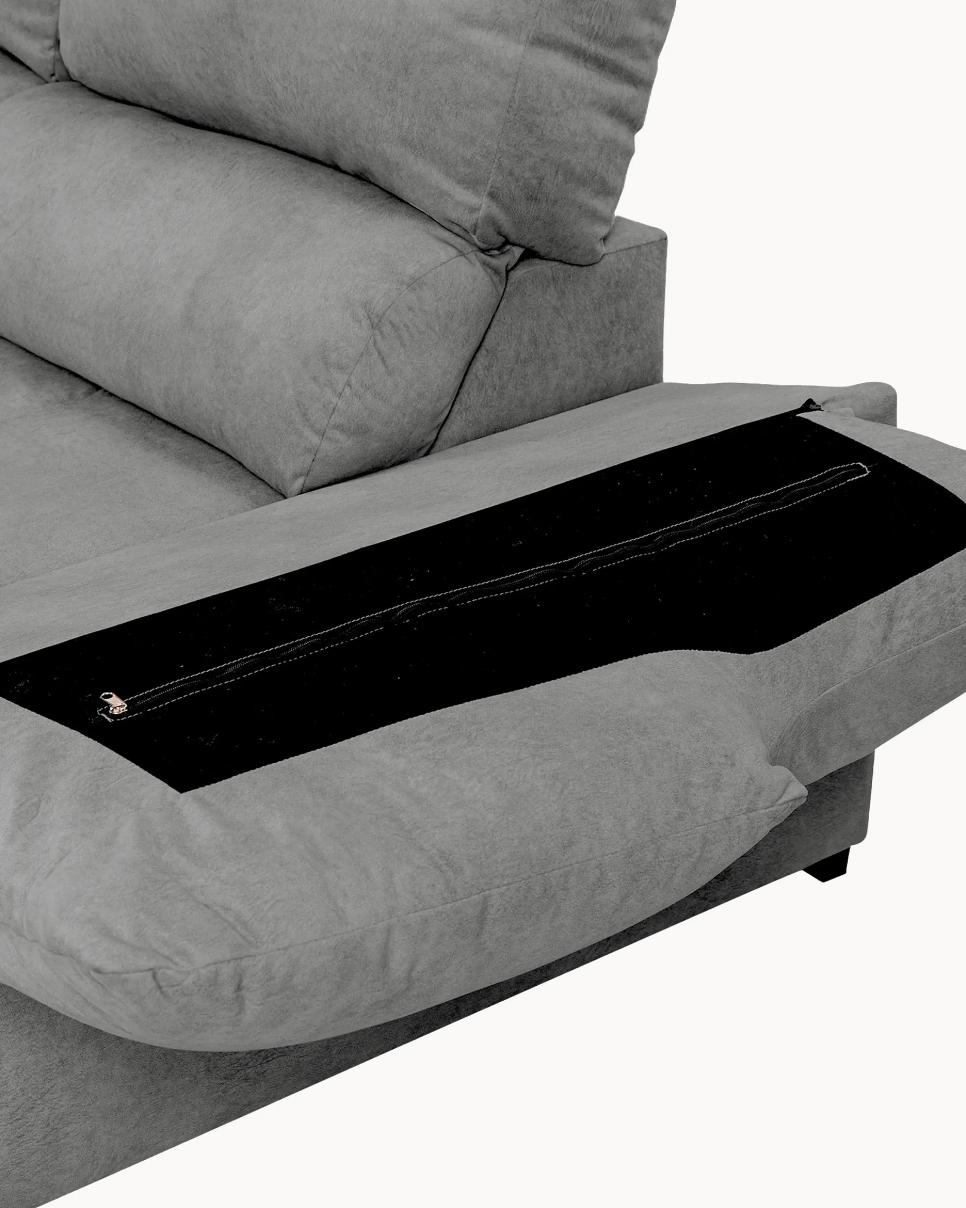 Sofá de canto PARMA com chaise longue e cama