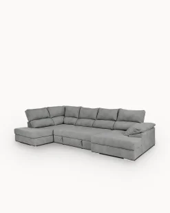 Sofá de canto PARMA com chaise longue e cama