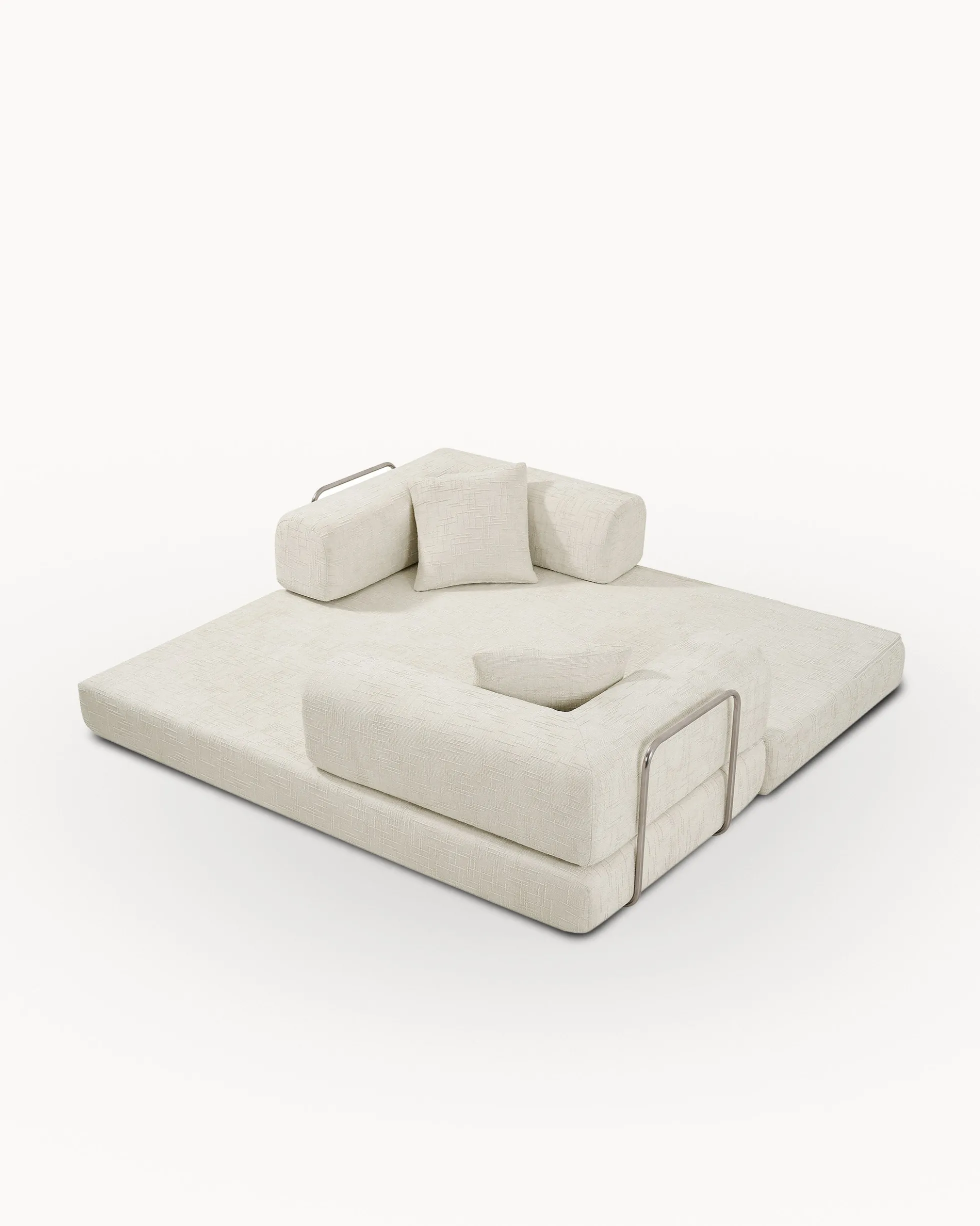 Sofás POP UP! Sofá 3 lugares OPEN com cama embalado a vácuo