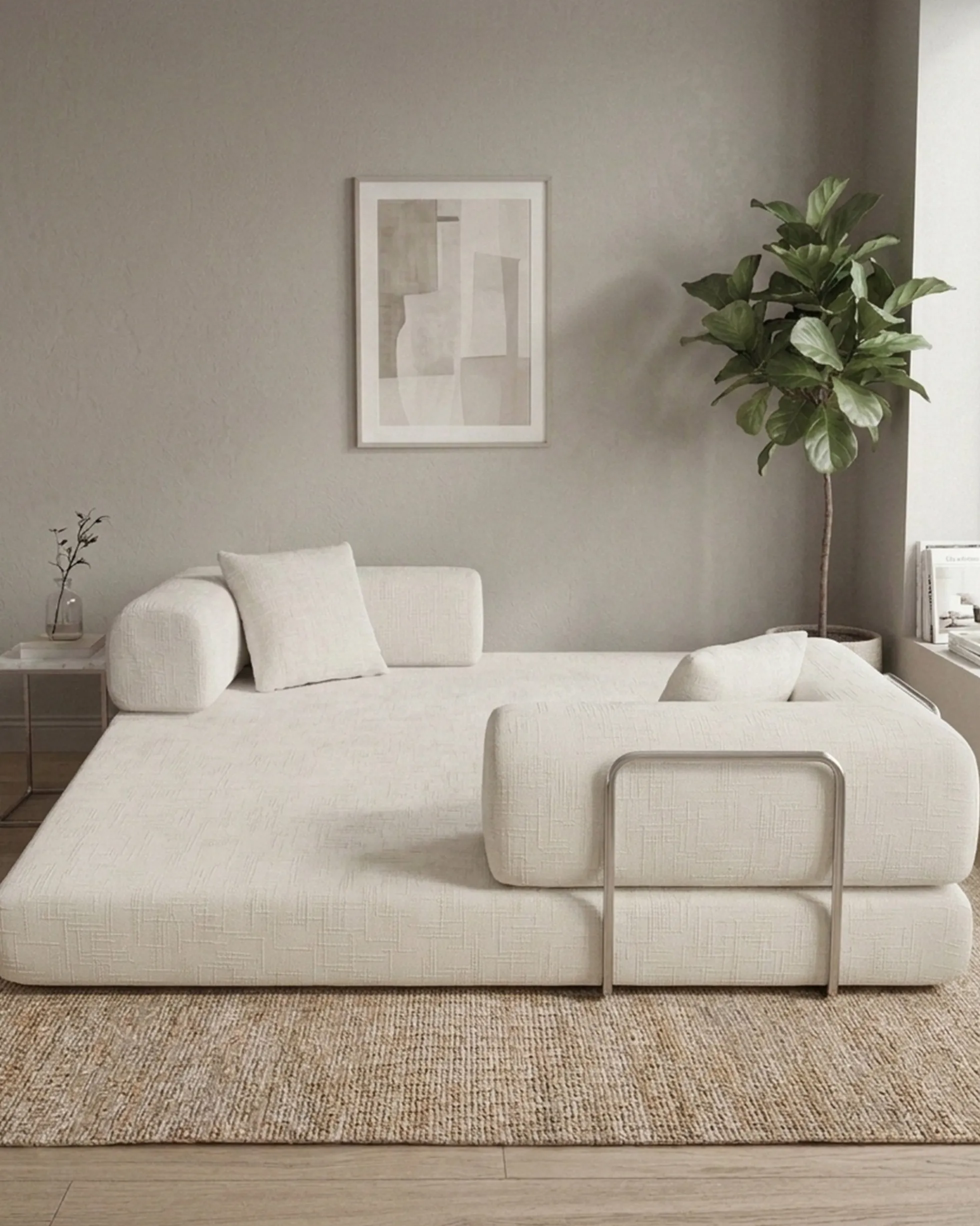 Sofás POP UP! Sofá 3 lugares OPEN com cama embalado a vácuo