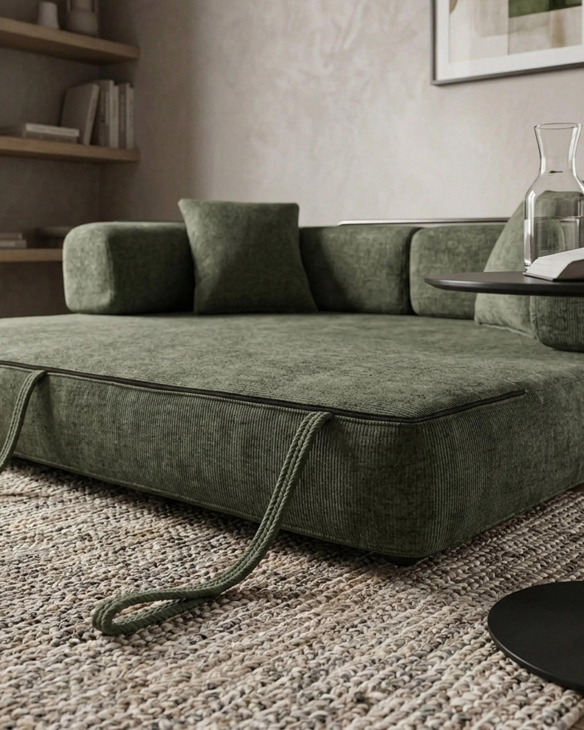 Sofás POP UP! Sofá 3 lugares OPEN com cama embalado a vácuo
