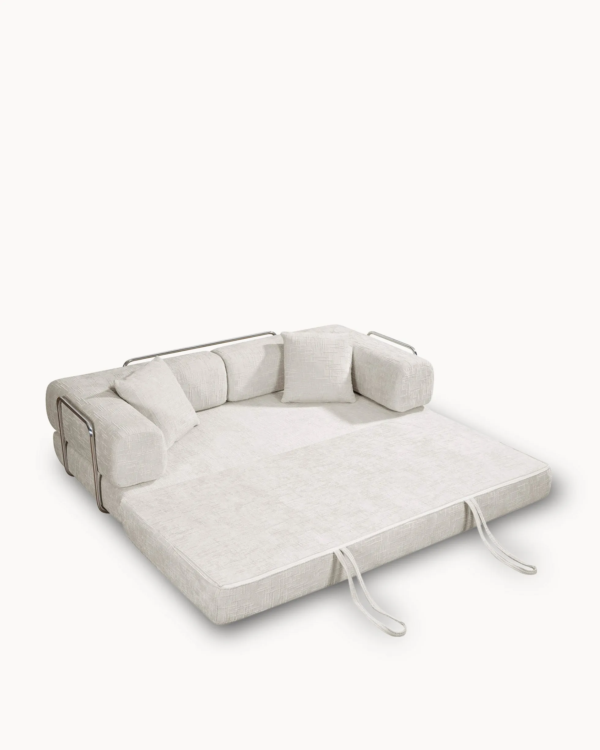 Sofás POP UP! Sofá 3 lugares OPEN com cama embalado a vácuo