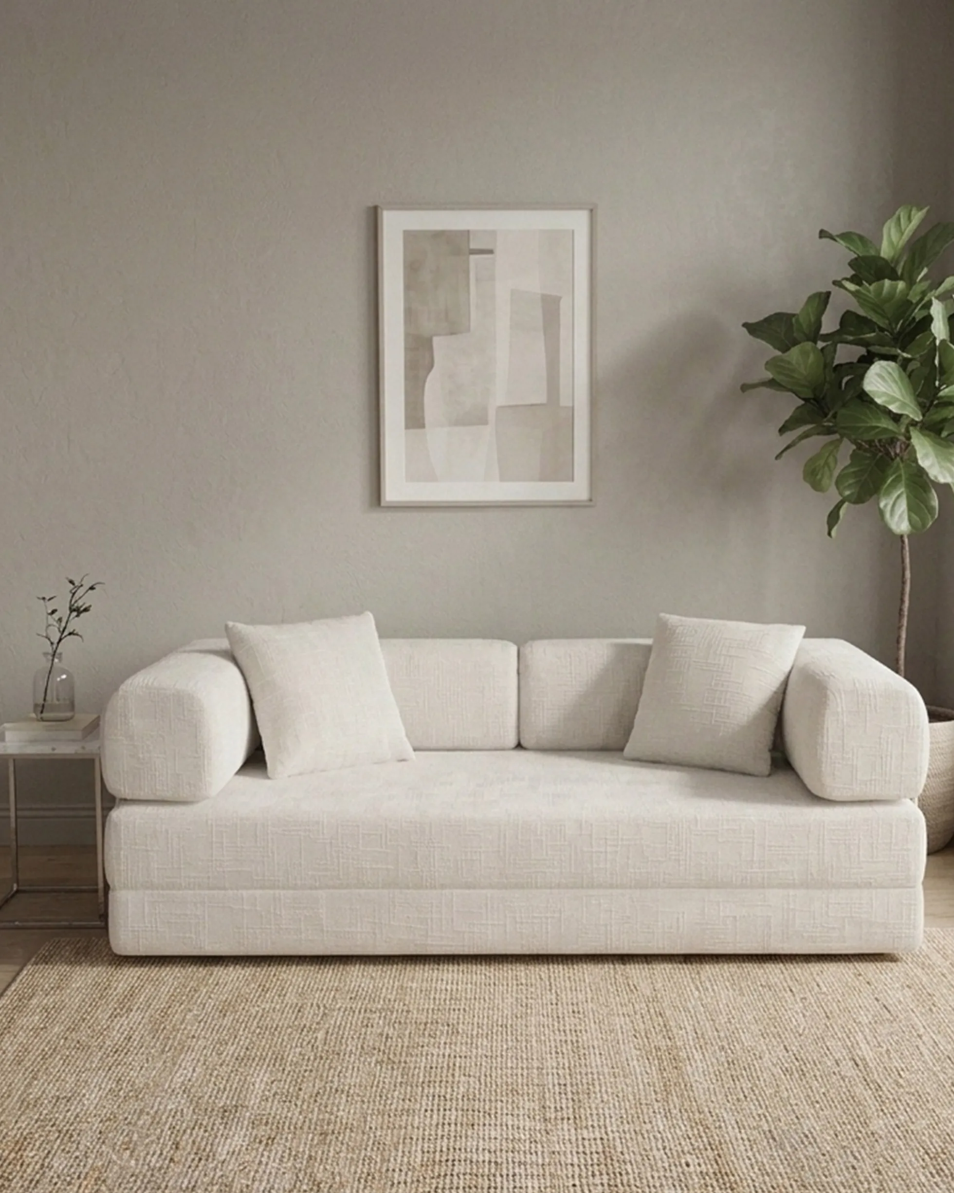 Sofás POP UP! Sofá 3 lugares OPEN com cama embalado a vácuo