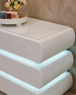 Toucador MARU com espelho,iluminação LED e cadeira