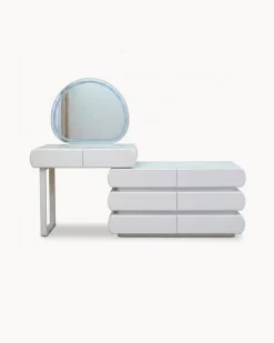 Toucador MARU com espelho,iluminação LED e cadeira