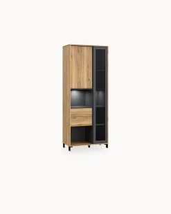 Vitrine NERO com 2 portas e 2 gavetas