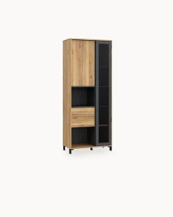 Vitrine NERO com 2 portas e 2 gavetas