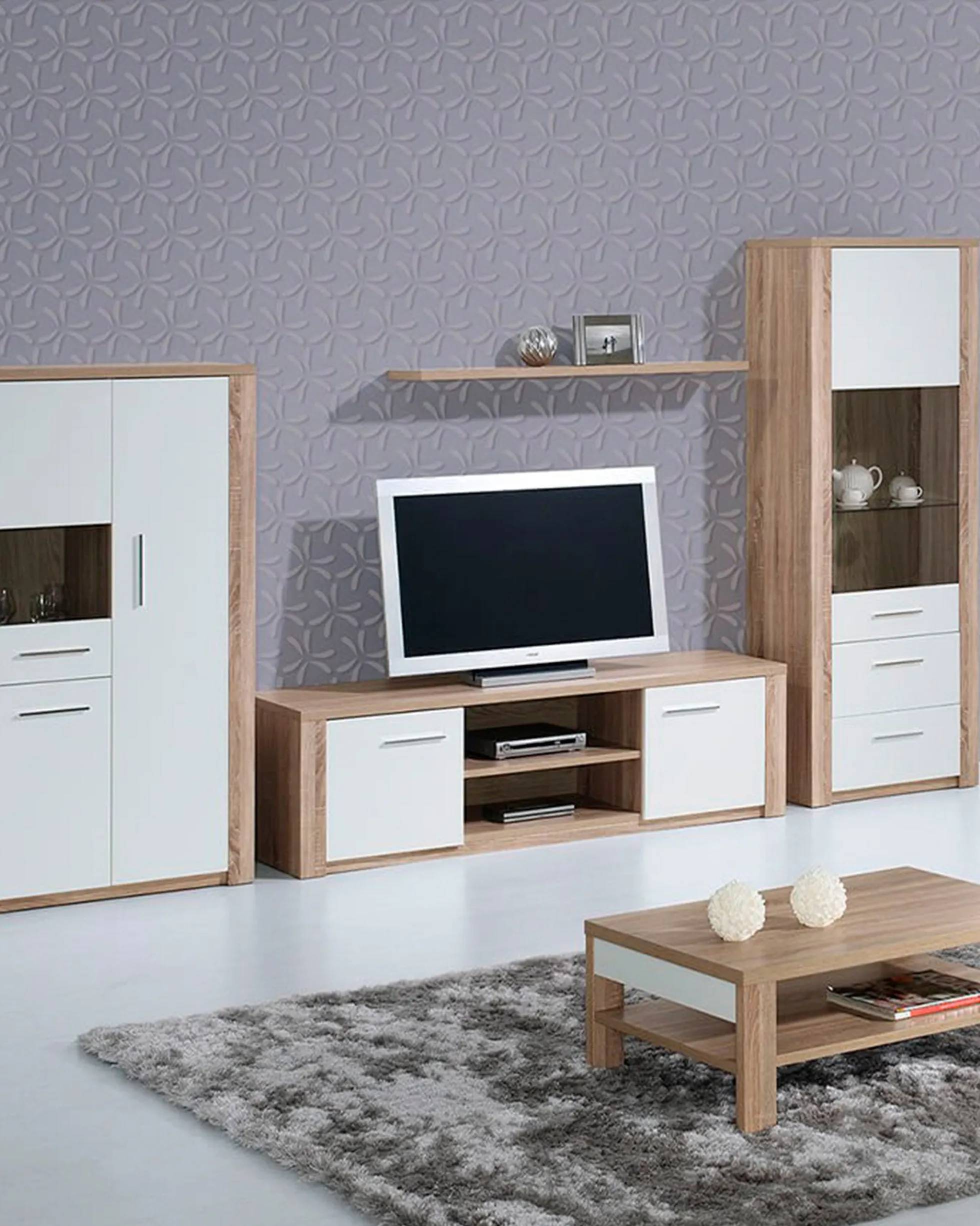 Vitrine PARIS com 1 porta e 3 gavetas